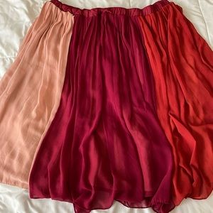 Who What Wear Multi-Colored Skirt